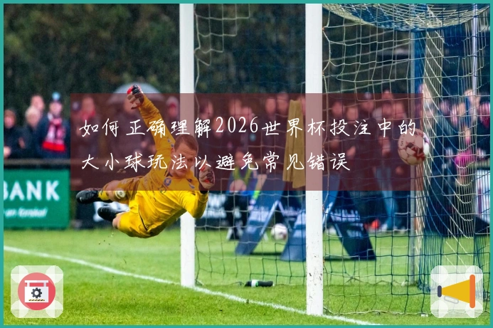 如何正确理解2026世界杯投注中的大小球玩法以避免常见错误